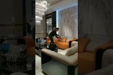 High end Contemporary Italy design Glossy painting frame living sofa set Villa house furniture