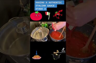 MAKING A AUTHENTIC ITALIAN SAUCE STAGE 3