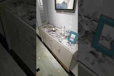 Luxury TV Cabinet design Bedroom Storage Drawer of Chests for Villa house Furniture in marble table