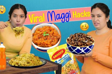 4 Viral MAGGI FOOD Recipes and Hacks | CookWithNisha