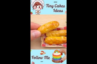 How To Make Miniature Italian BRUSCHETTA #Shorts #TinyCakesIdeas #miniaturecakes
