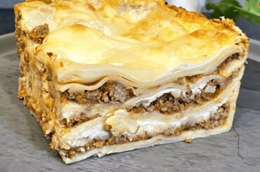 Classic Italian lasagna. The most delicious recipe!