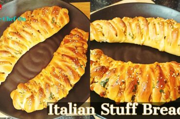 Easy Way To Make Italian Stuff Bread At Home | Stuff Bread | Cheesy Stuff Briaded Bread |