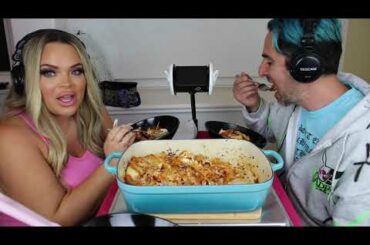 ASMR MUKBANG - dinner with mom and dad // MUNCHING + EATING SOUNDS // soft spoken, comfort