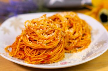 Spaghetti Puttanesca - Spicy spaghetti - Italian recipe