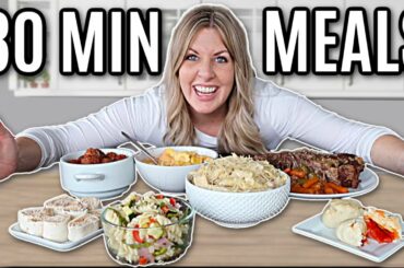 7 QUICK 30 minute meals - Recipes for the WHOLE Week!