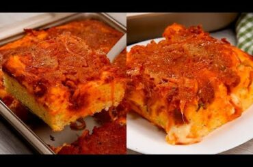 Palermitan sfincione: the Italian homemade street food, soft and tasty!