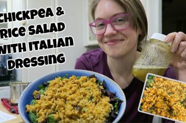 Chickpea & Rice Salad with Italian Dressing