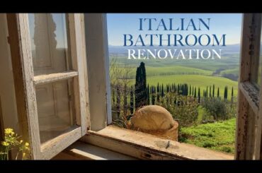 RENOVATING A RUIN: Bathroom Makeover, DIY vintage-style cupboard & Gardening in Tuscany (Ep 14)