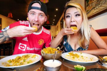 Eating NORTH INDIAN FOOD with @Raina Huang in Los Angeles, California!!