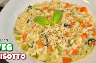 Italian Veg Risotto Recipe - Creamy and Delicious Vegetarian Italian Risotto - Sattvik Kitchen