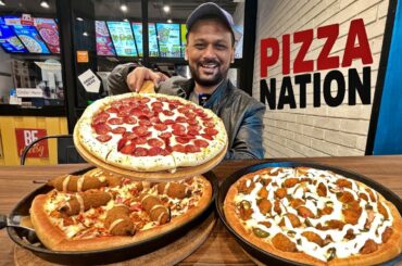 Amazing LOADED PIZZAS of Pizza Nation | New Pizza Inventions | Karachi Food