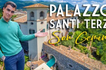 16TH-CENTURY PERIOD RESTORED MANSION FOR SALE IN UMBRIA, SAN GEMINI - PALAZZO SANTI TERZI IN VENDITA