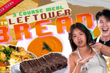 3-Course Meal With Leftover Bread! | Eatbook 3-Course | EP 15