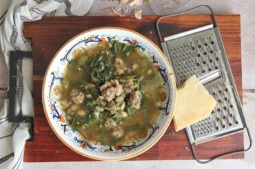 Italian Escarole and Meatball Soup