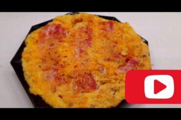 Cooking Italian  egg omelette