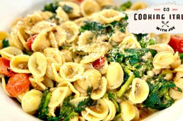 Orecchiette Pasta with Broccoli, Tomatoes and Cheese Cooking Italian with Joe