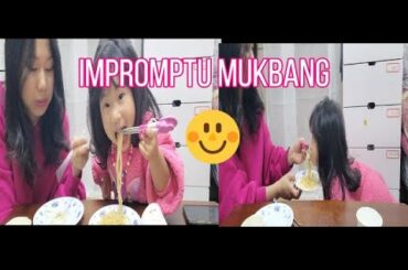 Our first impromptu cooking/ Mukbang /mommy and daughter #food#lunch#italianfood#korindianfamily