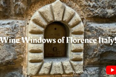 Wine Windows - Wine Doors in Florence Italy - Travel Italy