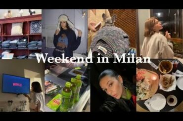 vlog - weekend in Milan (thrifting, cooking, girls nights)