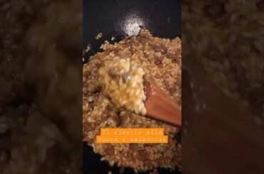 Il risotto alla zucca e salsiccia | Italian food | easy recipe