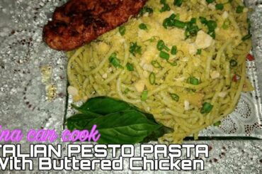ITALIAN PESTO PASTA With Buttered Chicken