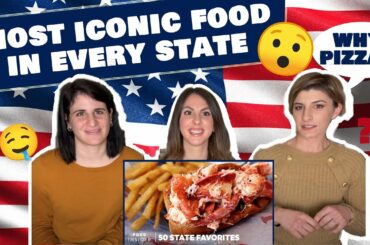 Italian friends react to The Most Iconic Food In Every State | 50 State Favorites