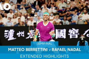Matteo Berrettini v Rafael Nadal Extended Highlights (SF) | Australian Open 2022