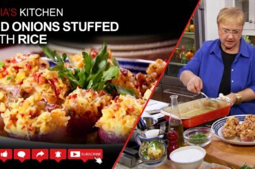 Red Onions Stuffed with Rice Recipe - Lidia’s Kitchen Series