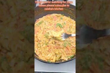 Super Creamy Colour full Pasta Recipe by Zaisha's Kitchen #shorts #youtubeshorts #short #ytshorts