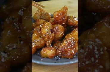 SWEET AND SOUR CHICKEN BITES #shorts #asmr