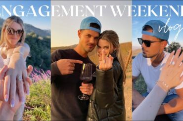 ENGAGEMENT WEEKEND VLOG// celebrating & wine tasting