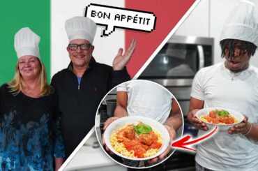 MY GIRLFRIEND'S ITALIAN PARENTS TEACH ME HOW TO COOK!