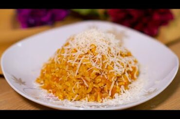 Creamy pumpkin risotto - quick and easy Italian recipe