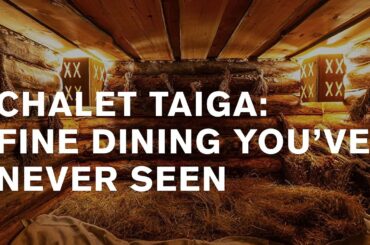 T-Bone steak at atelier of steam: Chalet Taiga's way