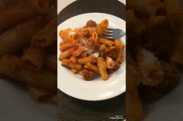 Italian Pasta with meat sauce #shorts