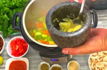 MEDITERRANEAN MINESTRONE INSTANT POT SOUP Recipe | SIMPLE Weight Loss Italian Dish@Desi Junction