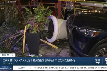 Car into parklet raises safety concerns