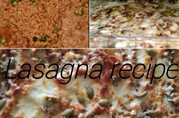Lasagna recipe, Minced meat and Lasagna recipe || recipe by My Life Vlogs Italy