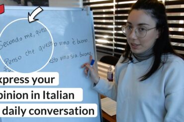 Learn two Italian structures to express your opinion (Secondo me, Penso che) A2-B1 (Sub)