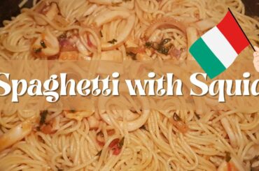 The Real Vlog Italy cooking Spaghetti with Squid (remake)