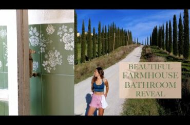 RENOVATING A RUIN: Beautiful Farmhouse Bathroom Makeover Reveal, Tuscany Italy (Ep 16)