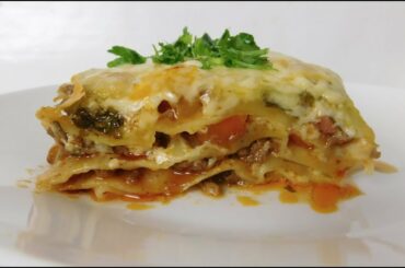 Meat Lovers Lasagna/Homemade Lasagna Recipe/How to Make BEEF LASAGNA Like an Italian