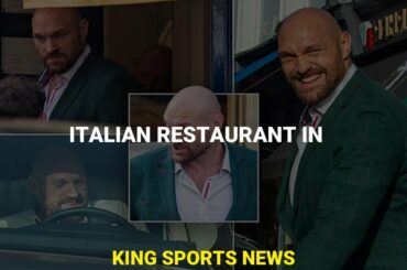 Tyson Fury and dad John have lunch with promoters at Italian restaurant in Knightsbridge