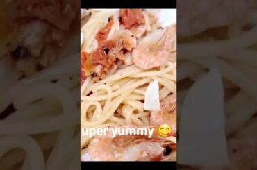 Spaghetti con gamberi#italian food#italia