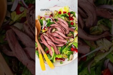 Italian Chop Salad with Steak Cooking Video