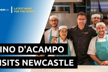 Gino D'Acampo at his restaurant in Newcastle