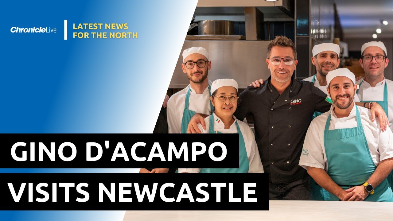 Gino D'Acampo at his restaurant in Newcastle Gino D'Acampo at his restaurant in Newcastle