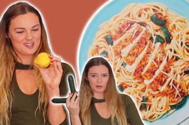 COOK WITH ME | Italian Chicken over Lemony Spaghetti w/ Zucchini