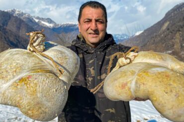 Delicious Pilaf Cooked Inside A Lamb's Stomach